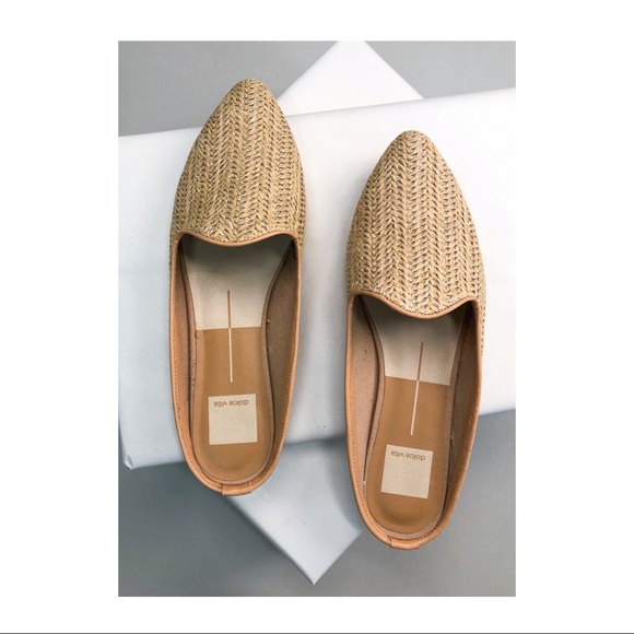 grant natural raffia woven loafer slides